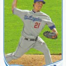 Zack Greinke 2013 Topps #519 Los Angeles Dodgers Baseball Card