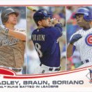 Chase Headley-Ryan Braun-Alfonso Soriano 2013 Topps #272 Baseball Card