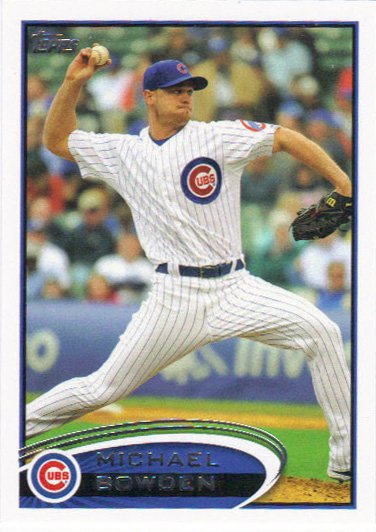Michael Bowden 2012 Topps Update #US43 Chicago Cubs Baseball Card