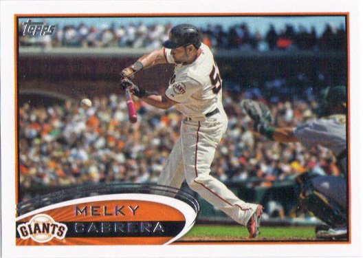Melky Cabrera 2012 Topps Update #US189 San Francisco Giants Baseball Card