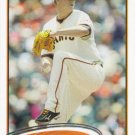 Matt Cain 2012 Topps #155 San Francisco Giants Baseball Card