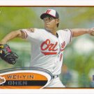 Wei-Yin Chen 2012 Topps Rookie #432 Baltimore Orioles Baseball Card