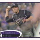 Thomas Field 2012 Topps Rookie #460 Colorado Rockies Baseball Card