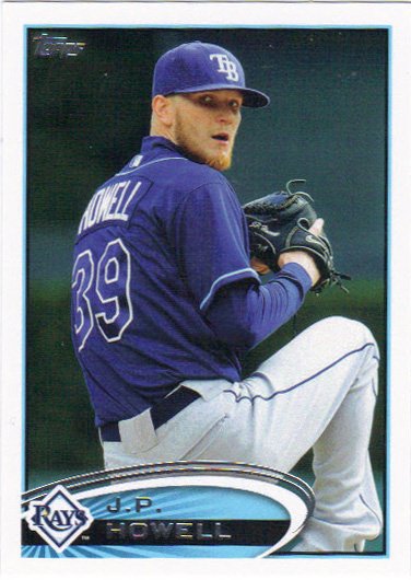 J.P. Howell 2012 Topps Update #US24 Tampa Bay Rays Baseball Card
