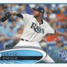 David Price 2012 Topps Update #US305 Tampa Bay Rays Baseball Card