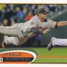 Pablo Sandoval 2012 Topps #185 San Francisco Giants Baseball Card