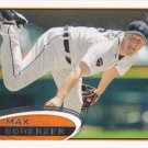 Max Scherzer 2012 Topps #162 Detroit Tigers Baseball Card