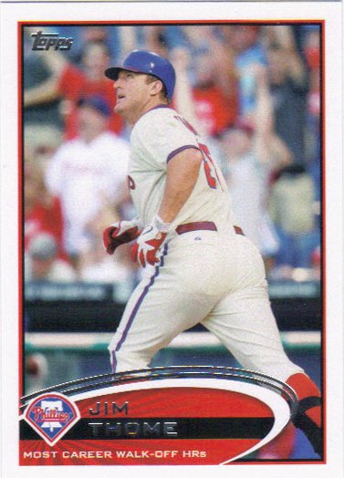 Jim Thome 2012 Topps Update #US152 Philadelphia Phillies Baseball Card