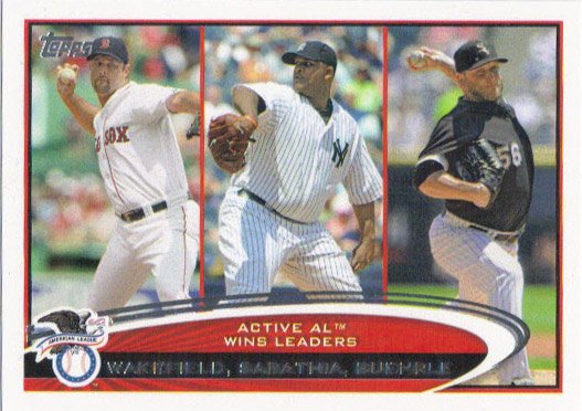 Tim Wakefield-C.C. Sabathia-Mark Buehrle 2012 Topps #212 Baseball Card
