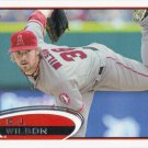 C.J. Wilson 2012 Topps #613 Los Angeles Angels Baseball Card