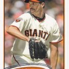 Barry Zito 2012 Topps #420 San Francisco Giants Baseball Card