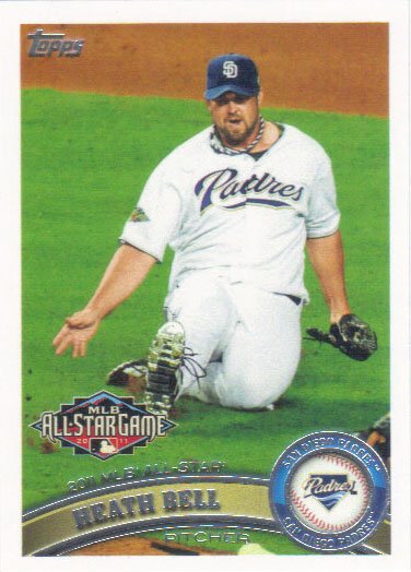 Heath Bell 2011 Topps Update #US60 San Diego Padres Baseball Card