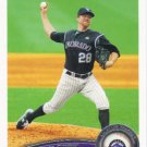 Aaron Cook 2011 Topps #230 Colorado Rockies Baseball Card