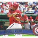 Nelson Cruz 2011 Topps #236 Texas Rangers Baseball Card