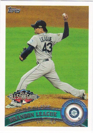 Brandon League 2011 Topps Update #US91 Seattle Mariners Baseball Card