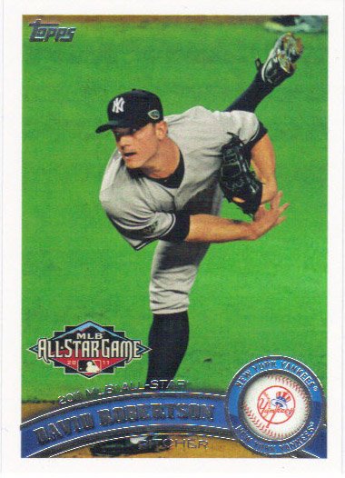David Robertson 2011 Topps Update #US130 New York Yankees Baseball Card