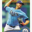 James Shields 2011 Topps #311 Tampa Bay Rays Baseball Card