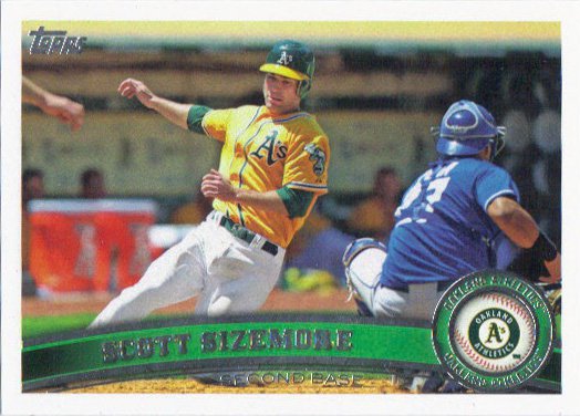 Scott Sizemore 2011 Topps Update #US111 Oakland Athletics Baseball Card