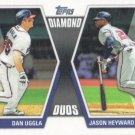 Dan Uggla-Jason Heyward 2011 Topps 'Diamond Duos' #DD-5 Atlanta Braves Baseball Card