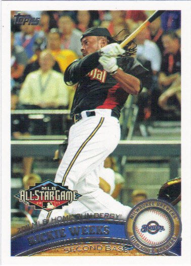 Rickie Weeks 2011 Topps Update #US127 Milwaukee Brewers Baseball Card