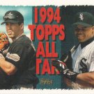 Jeff Bagwell-Frank Thomas 1995 Topps #384 Houston Astros-Chicago White Sox Baseball Card