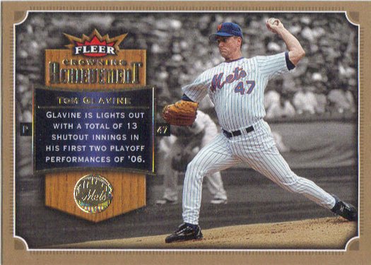 TOMMY GLAVINE ROOKIE CARD FLEER