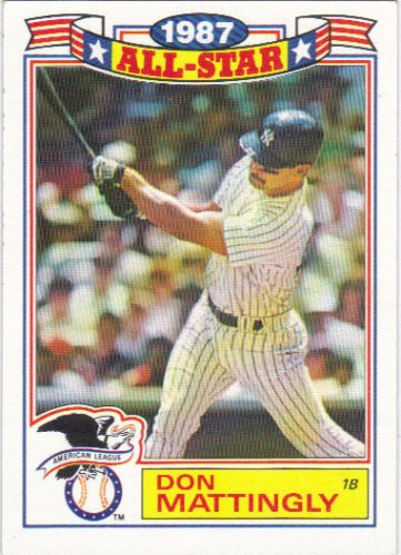 Don Mattingly 1988 Topps All Star #2 New York Yankees Baseball Card