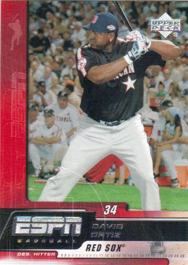David Ortiz 2005 Upper Deck ESPN #13 Boston Red Sox Baseball Card