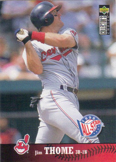 MAJESTIC  JIM THOME Cleveland Indians 1997 Throwback