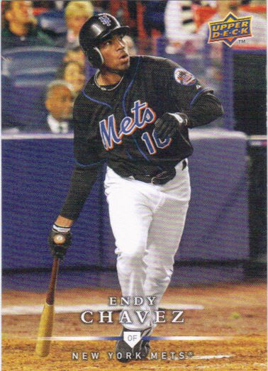 Endy Chavez 2008 Upper Deck First Edition #412 New York Mets Baseball Card