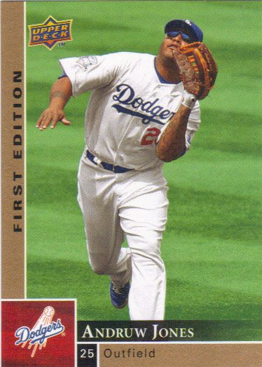 Andruw Jones 2009 Upper Deck First Edition #156 Los Angeles Dodgers Baseball Card