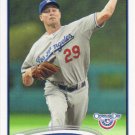 Ted Lilly 2012 Topps Opening Day #180 Los Angeles Dodgers Baseball Card