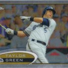 Taylor Green 2012 Topps Chrome Rookie #179 Milwaukee Brewers Baseball Card