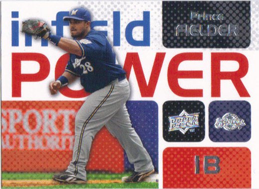Prince Fielder 2008 Upper Deck 'Infield Power' #IP-PF Milwaukee Brewers Baseball Card