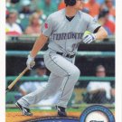 Adam Lind 2011 Topps #365 Toronto Blue Jays Baseball Card