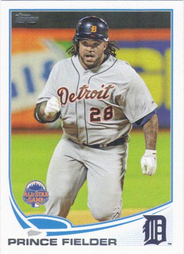 Prince Fielder 2013 Topps Update #US205 Detroit Tigers Baseball Card