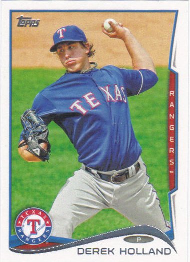 This is a 2013 photo of Derek Holland of the Texas Rangers