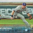Evan Longoria 2015 Topps #250 Tampa Bay Rays Baseball Card Evan Longoria 2015 Topps #250 Tampa Bay Rays Baseball Card