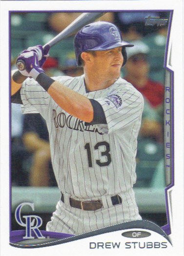 Drew Stubbs 2014 Topps Update #US-41 Colorado Rockies Baseball Card