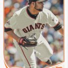 Jose Mijares 2013 Topps Update #US174 San Francisco Giants Baseball Card