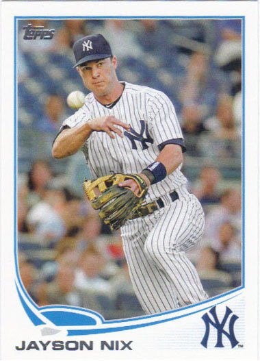 Jayson Nix 2013 Topps Update #US262 New York Yankees Baseball Card