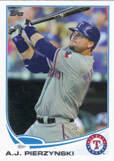 A.J. Pierzynski 2013 Topps Update #US165 Texas Rangers Baseball Card