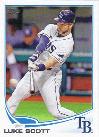 Luke Scott 2013 Topps Update #US256 Tampa Bay Rays Baseball Card