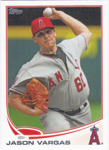 Jason Vargas 2013 Topps Update #US229 Angels Baseball Card