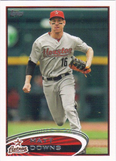 Matt Downs 2012 Topps Update #US244 Houston Astros Baseball Card