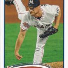 Chad Gaudin 2012 Topps Update #US252 Miami Marlins Baseball Card