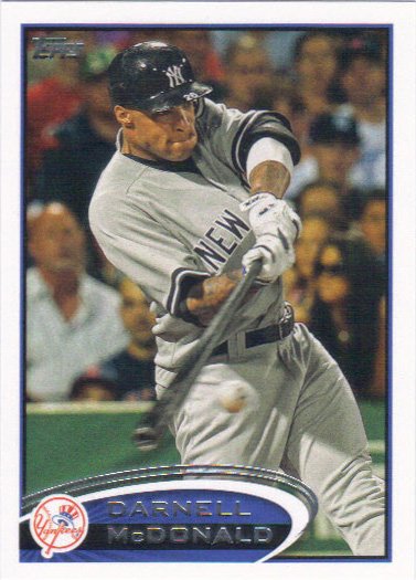Darnell McDonald 2012 Topps Update #US282 New York Yankees Baseball Card