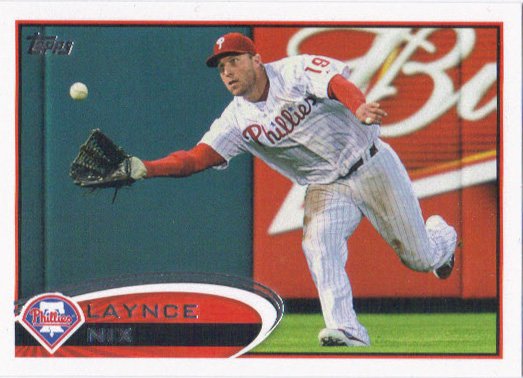 Laynce Nix 2012 Topps Update #US130 Philadelphia Phillies Baseball Card