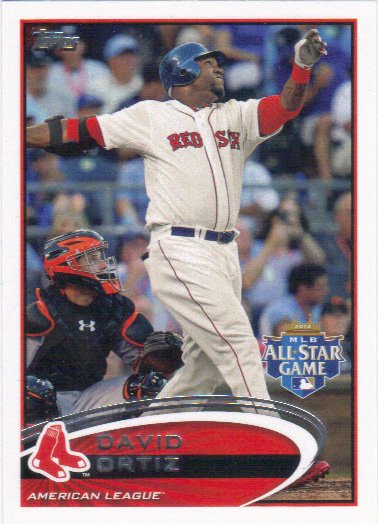 David Ortiz 2012 Topps Update #US292 Boston Red Sox Baseball Card