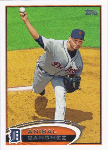 Anibal Sanchez 2012 Topps Update #US86 Detroit Tigers Baseball Card
